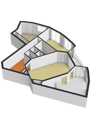 Floorplan - Van der Palmkade 175, 1051 RK Amsterdam